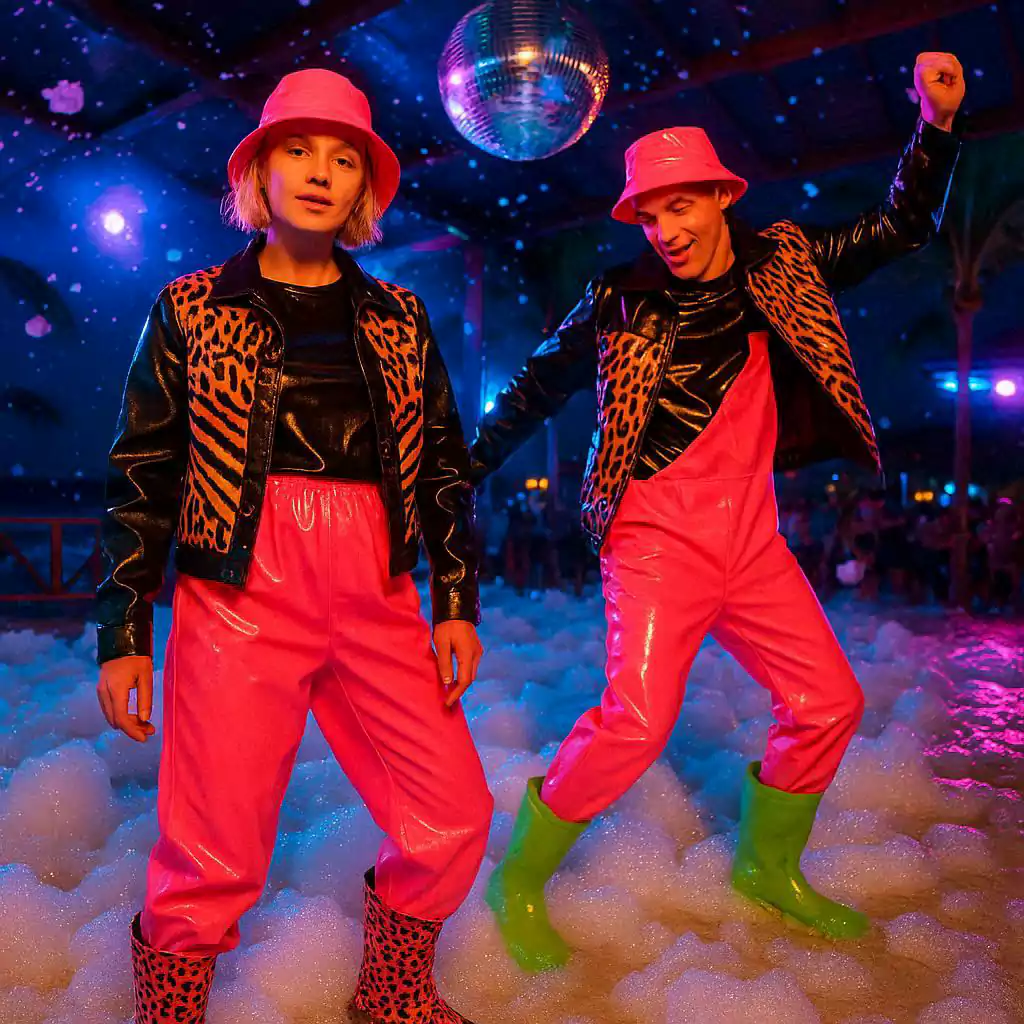 Schrille Klamotten am Trag auffällige Klamotten Tag (Foto: AI)